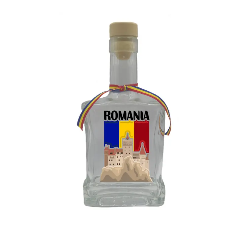 Castelul bran romania, sticla cu mesaj plata, 250 ml, model divgs179 14